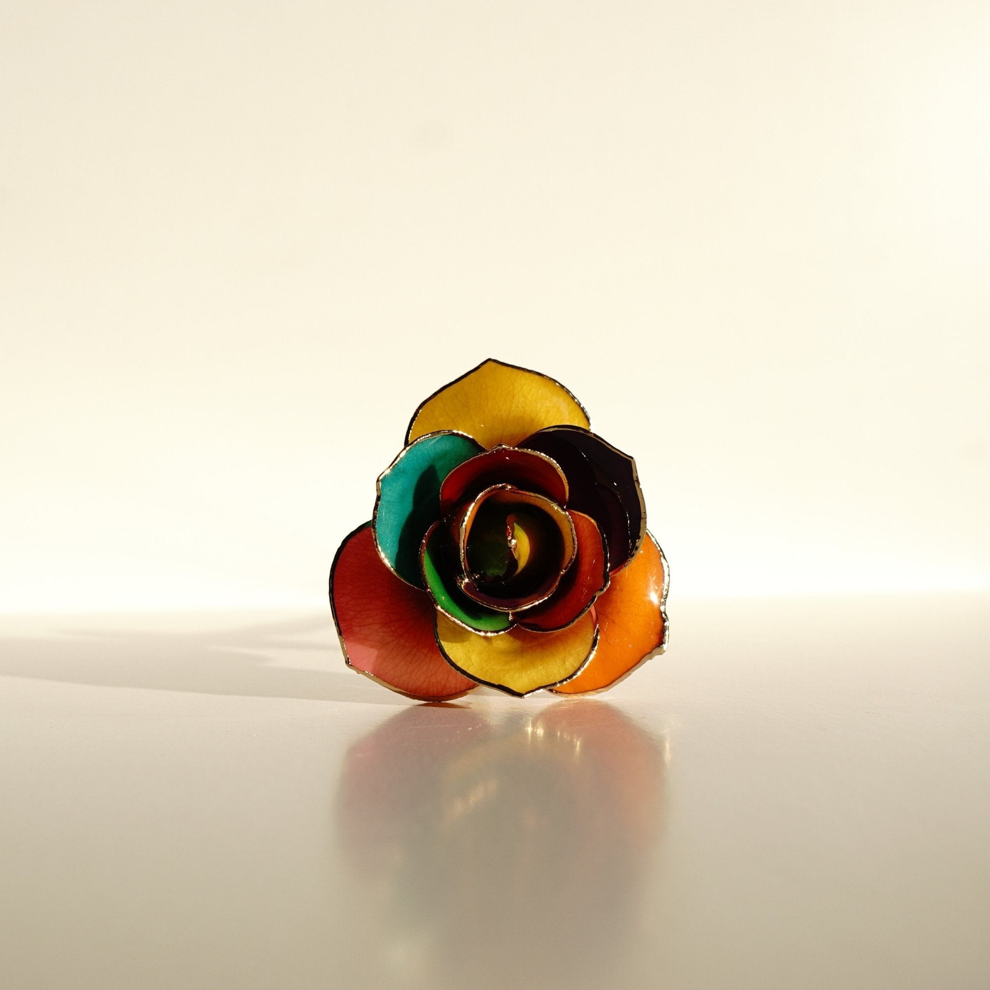 LovePicker Gold Dipped Rose 24 Karat Gold Plated Rose 11.5" - Royal Navy Blue Box Gold Dipped Rose anniversary-birthday-wedding-gift Valentines-Day milestone-gifts luxury-custom-elegant