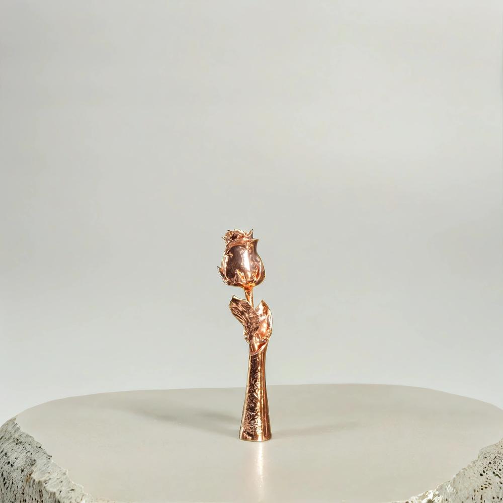 LovePicker Vase Gold Dipped Lovepicker 24k Gold Rose 7 Inch Vase Holder Gold Dipped Vase Rose gold Gold Dipped Rose anniversary-birthday-wedding-gift Valentines-Day milestone-gifts luxury-custom-elegant
