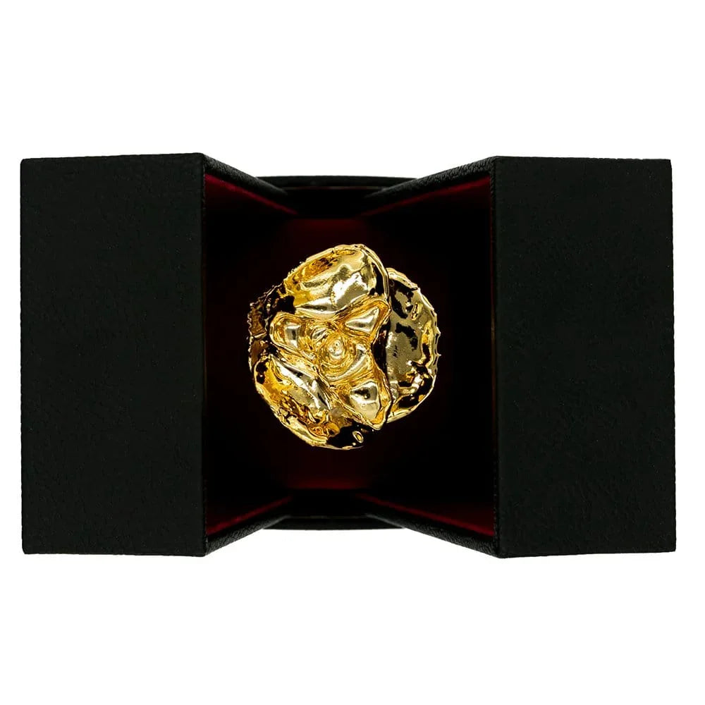 Lovepicker 24K Gold Dipped Rose 7" In Onyx Luxury Black Leather Gift Box Genuine Gold Dipped Rose anniversary-birthday-wedding-gift Valentines-Day milestone-gifts luxury-custom-elegant