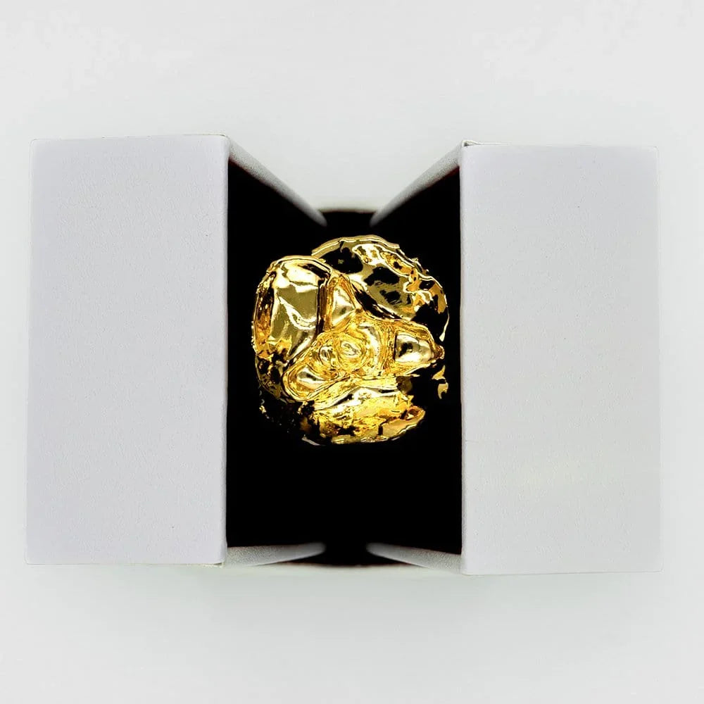 LovePicker Gold Dipped Rose 24K Gold Dipped Rose 7" - Pearl Color Gift Leather Box Gold Dipped Rose anniversary-birthday-wedding-gift Valentines-Day milestone-gifts luxury-custom-elegant