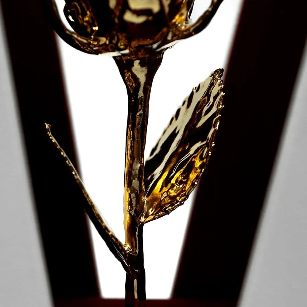 LovePicker Gold Dipped Rose 24K Gold Dipped Rose 7" - Pearl Color Gift Leather Box Gold Dipped Rose anniversary-birthday-wedding-gift Valentines-Day milestone-gifts luxury-custom-elegant