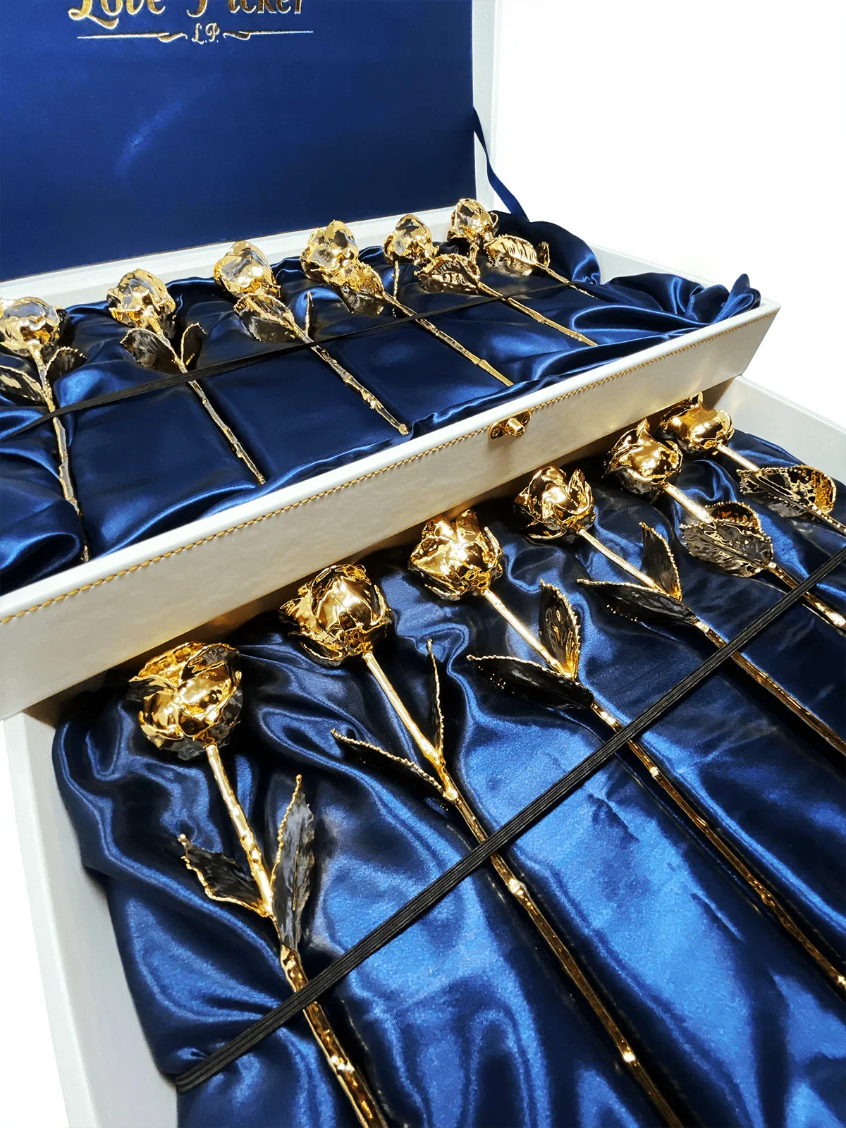 Lovepicker Gold Dipped Rose LIMITED QUANTITY: One Dozen 24K Gold Dipped Roses Gold Dipped Rose anniversary-birthday-wedding-gift Valentines-Day milestone-gifts luxury-custom-elegant