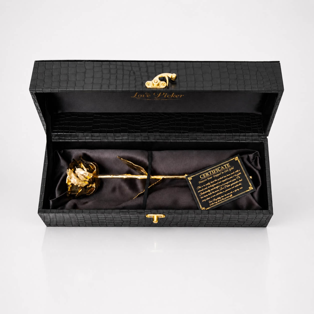 Engraved 24K Gold Rose 7