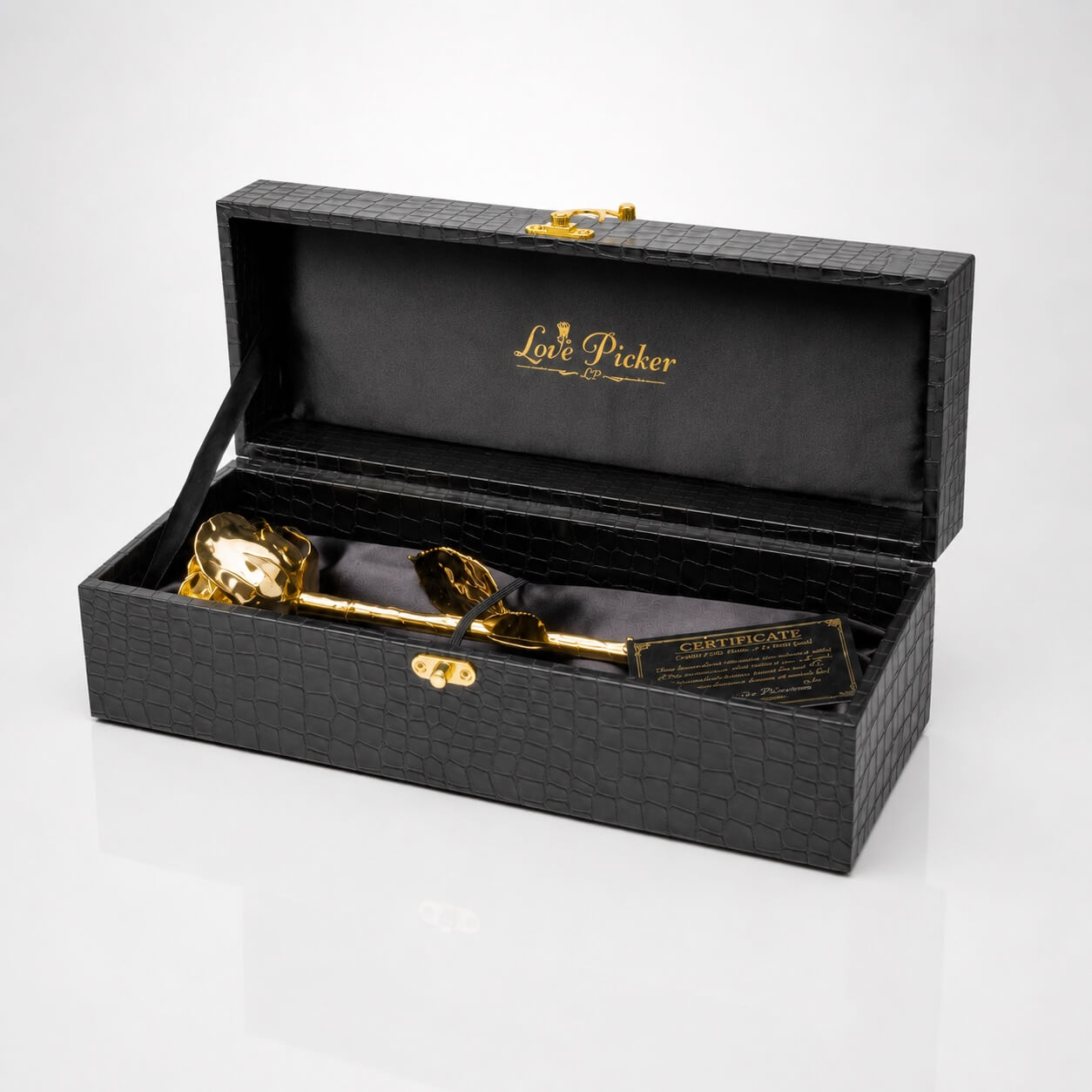 Engraved 24K Gold Rose 7