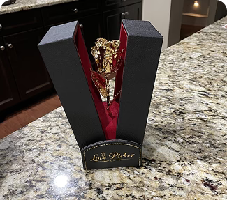 Onyx Black box review from customer 24k 7 inch rose anniversary gift for wife