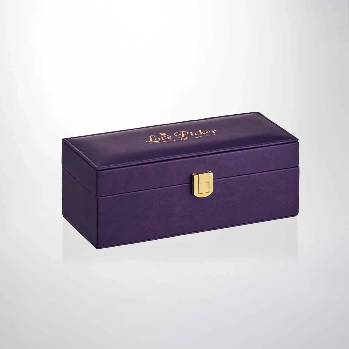 Engraved Purple Vegan Leather Rose Box 7 Engraved Purple Vegan Leather Rose Box 7