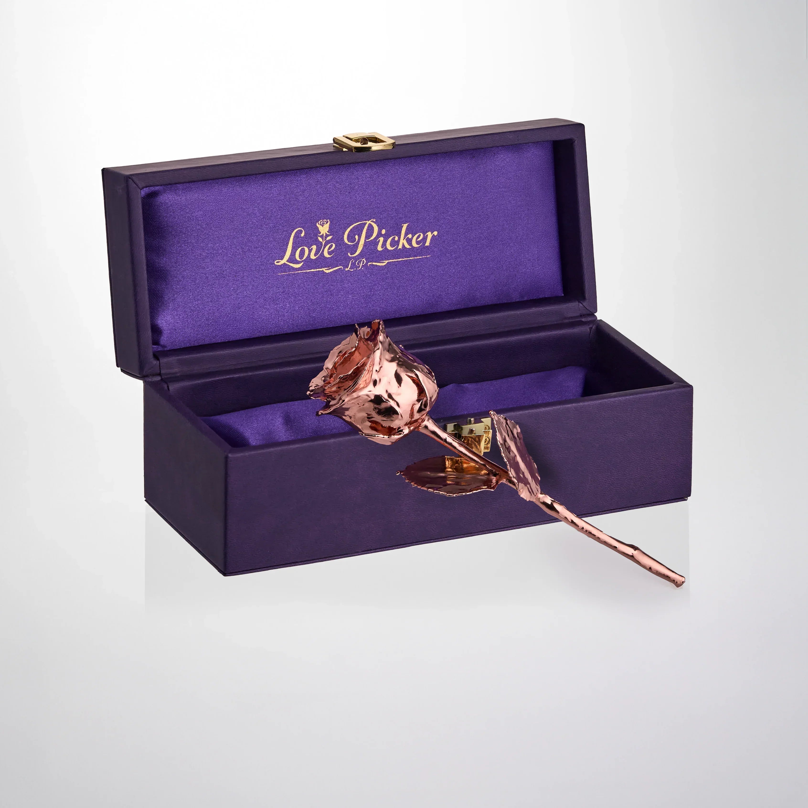 Engraved Purple Vegan Leather Rose Box 7 Engraved Purple Vegan Leather Rose Box 7