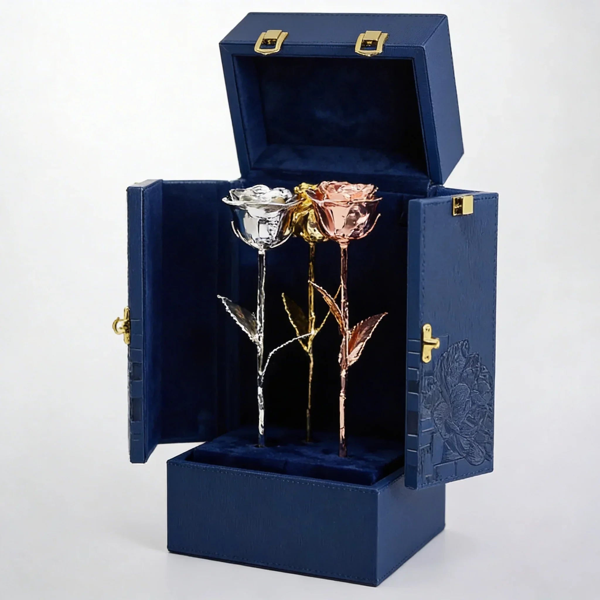 DaVinci's Blue Trio - Three Roses. One Forever Moment.