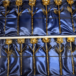 LovePicker Gold Dipped Rose LIMITED QUANTITY: One Dozen 24K Gold Dipped Roses Gold Dipped Rose anniversary-birthday-wedding-gift Valentines-Day milestone-gifts luxury-custom-elegant