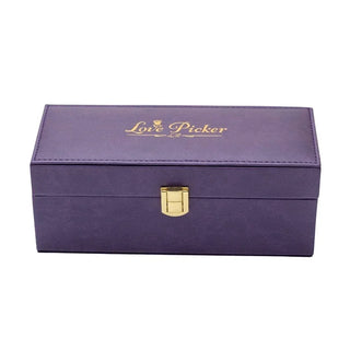 LovePicker Small Leather Box 24K Gold Dipped Natural 7" Rose Luxury Leather Display Box Gold Dipped Rose anniversary-birthday-wedding-gift Valentines-Day milestone-gifts luxury-custom-elegant