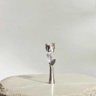 LovePicker Vase Gold Dipped Lovepicker 24k Gold Rose 7 Inch Vase Holder Gold Dipped Vase Silver Gold Dipped Rose anniversary-birthday-wedding-gift Valentines-Day milestone-gifts luxury-custom-elegant