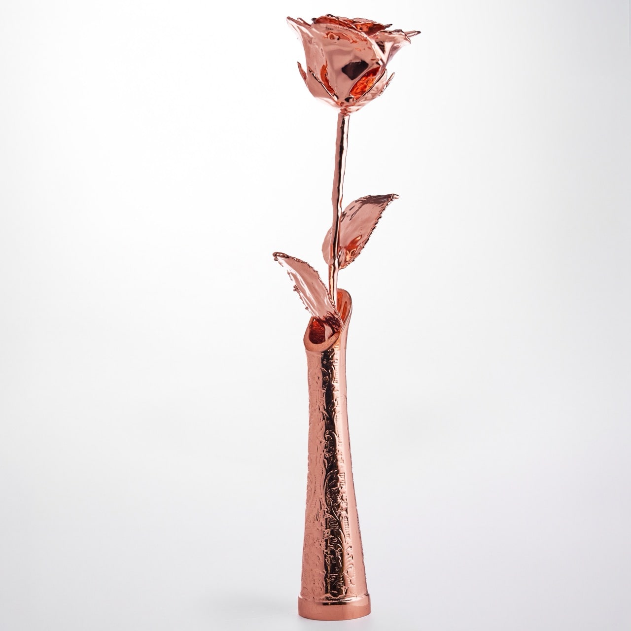 24K Gold Dipped Vase Large (for 11.5" rose)