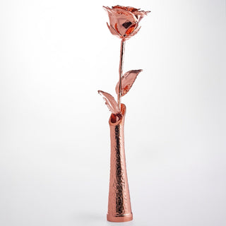 24K Gold Dipped Vase Large (for 11.5" rose)