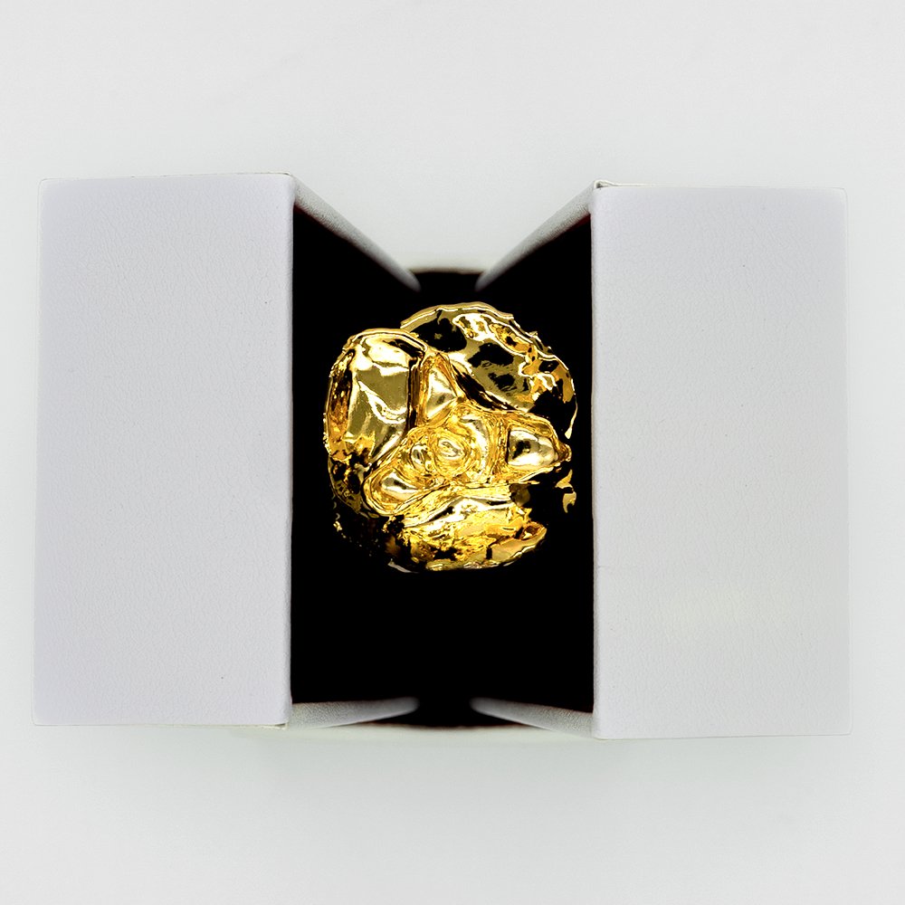 24K Gold Dipped Rose 7" - Pearl Color Gift Box - Lovepicker